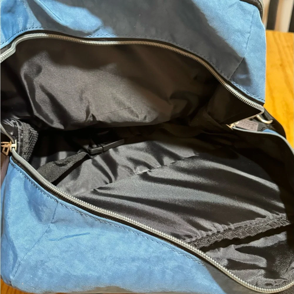 Blue and Gray Garment Bag for Storage and Organization